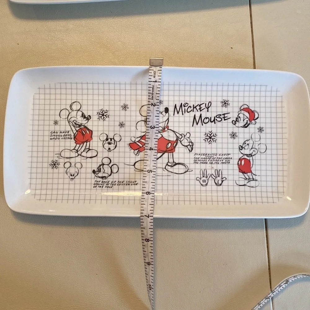 Disney Mickey Mouse Christmas Sketchbook Serving Tray